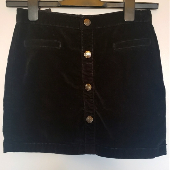 George Girls Black Button Down Skirt - Picture 1 of 9